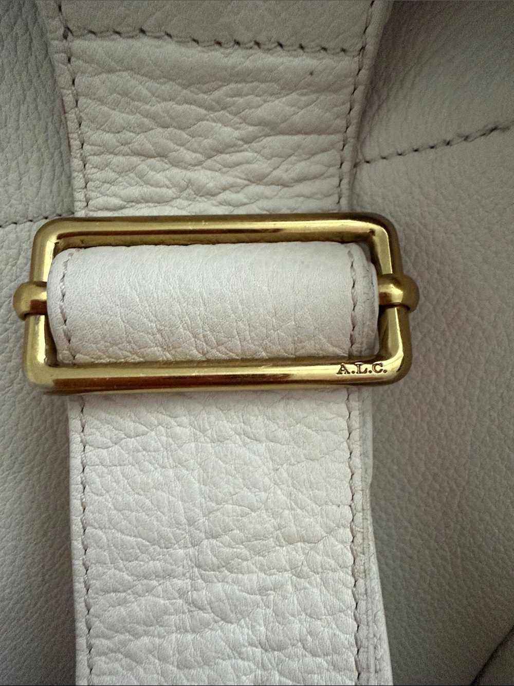 A.L.C. ALC Sadie Cream Leather Hobo Shoulder Bag with Pockets - Picture 11 of 15